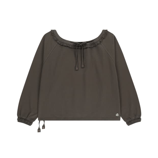 [2] 코이세이오 드로스트링 롱슬리브 차콜 DRAWSTRING 드로우