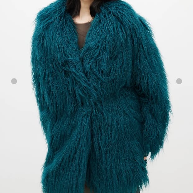 MM6 마르지엘라 인조 퍼 코트 