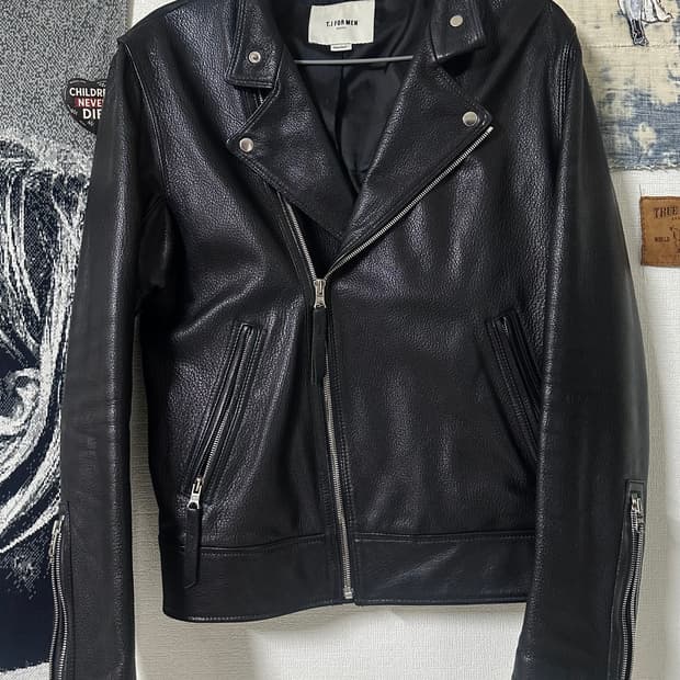 ti for men 고트스킨 레더자켓