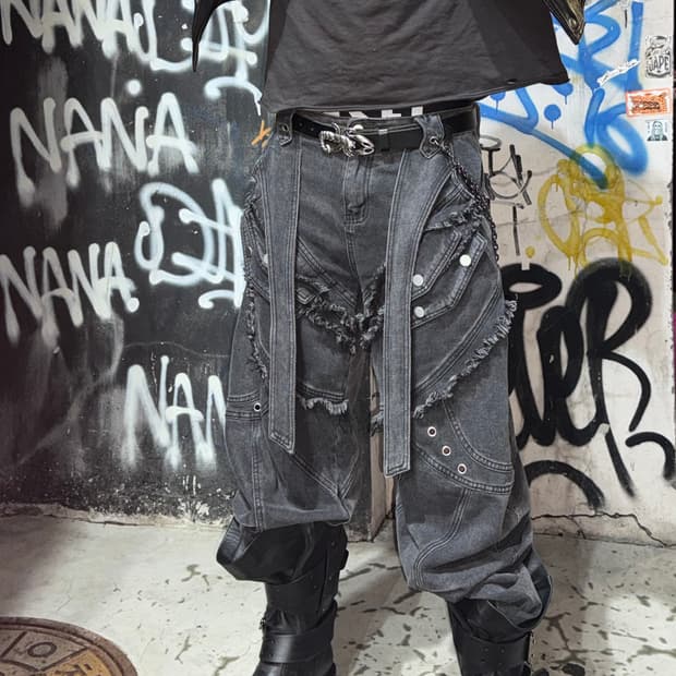 Person soul 스타일 배기 데님