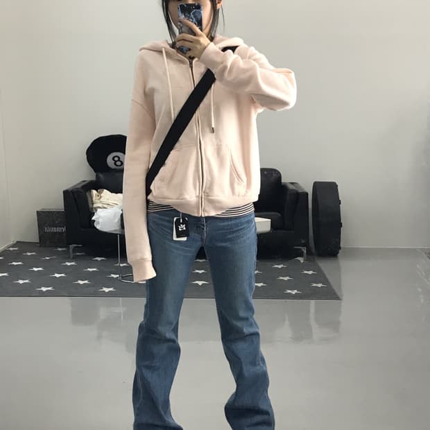 Abercrombie & Fitch Pink Hoodie Zip-Up
