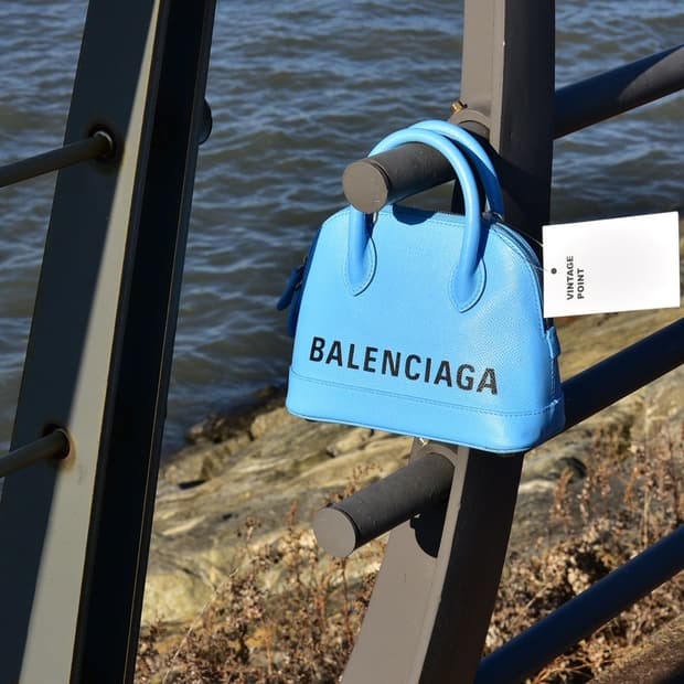 발렌시아가 빌 미니 탑 핸들백(정품)