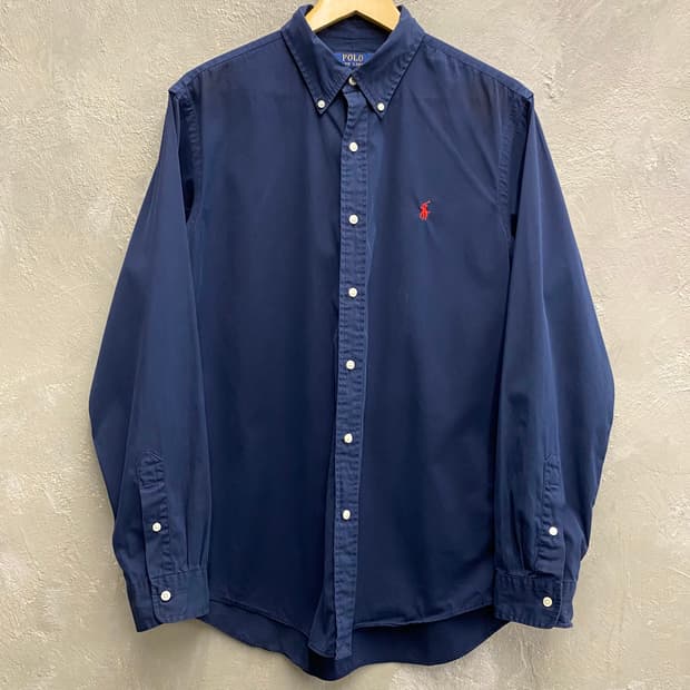 [L] Polo Ralph Lauren 폴로 랄프로렌 네이비 코튼 셔츠