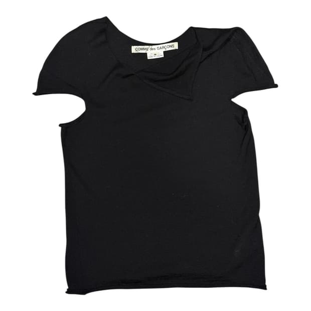 2013 꼼데가르송 울 해체주의 니트 반팔 티셔츠