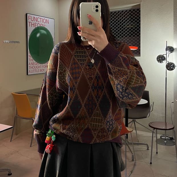 빈티지 크로싱스 니트 (Man M) AB1174