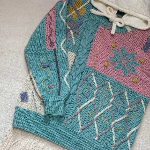 눈꽃 파스텔 니트 set❄️🩵