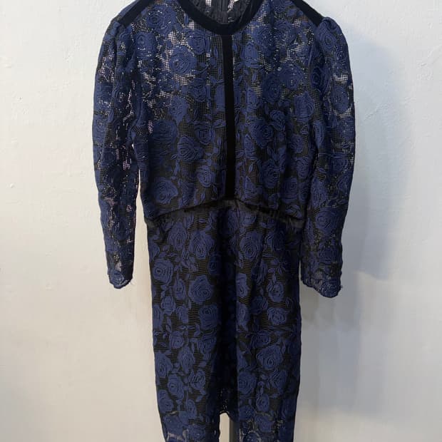 정품) 산드로 여성 레이스 플라워 원피스 3