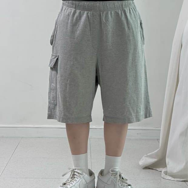 나이키 그레이 코튼 버뮤다 팬츠