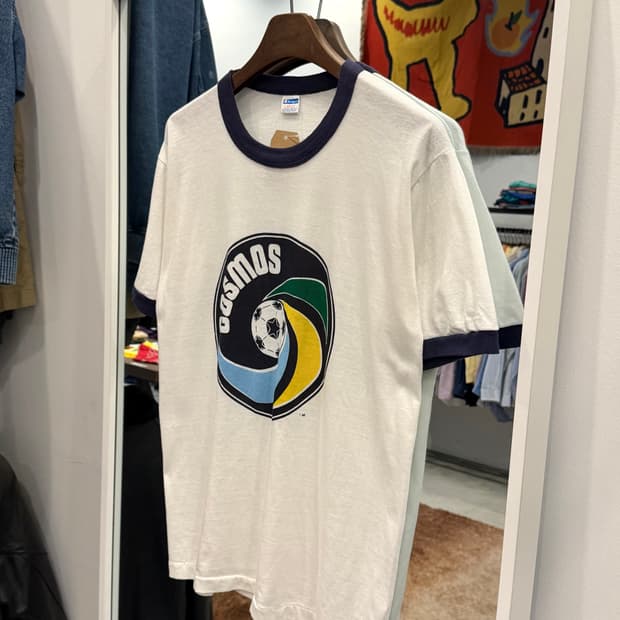 70s Champion 블루텍 NASL 뉴욕 코스모스 링거티 (USA)