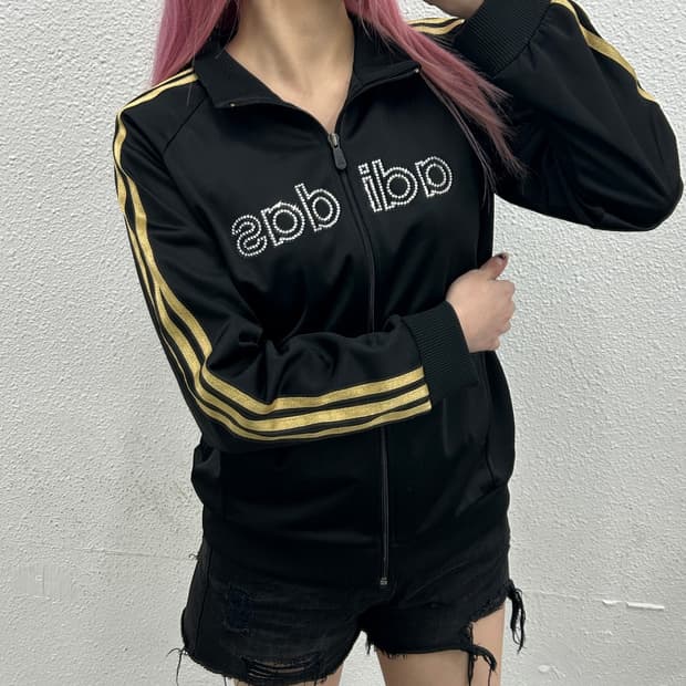 아디다스 큐빅 골드라인 블랙 트랙탑 100