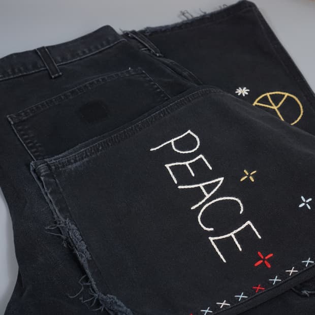 칼하트 자수 커스텀 카펜터 팬츠