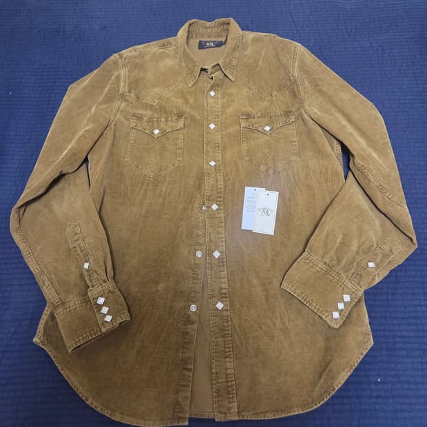 RRL 코듀로이 웨스턴 셔츠 L사이즈