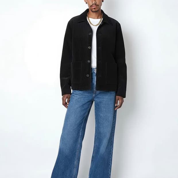 주카스페이스 골덴자켓 블랙 100~105