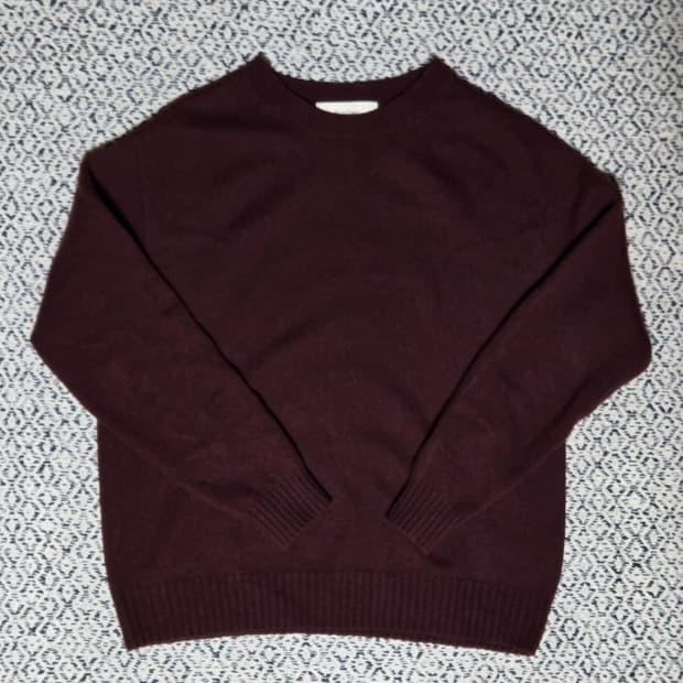 퍼스트플로어 캐시미어 니트 버건디 48