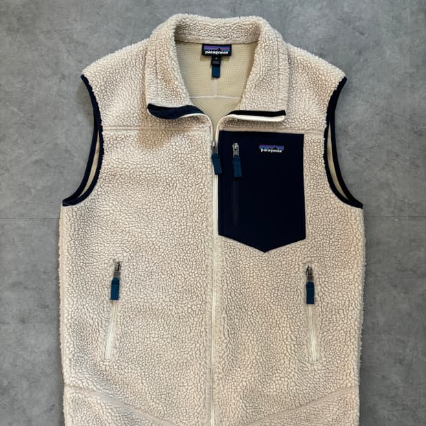 Patagonia 파타고니아 아이보리 컬러 레트로 플리스 베스트 
