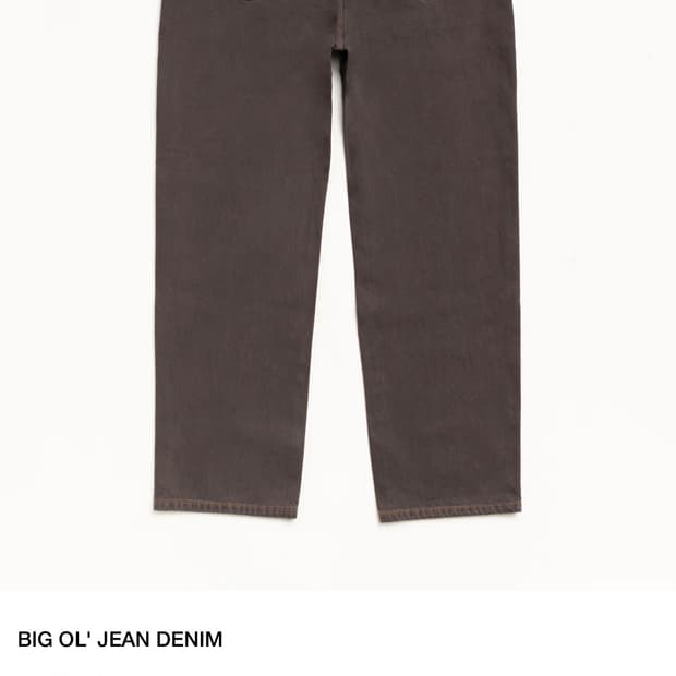 StussyBIG OL' JEAN DENIMRESIN WASH BROWN