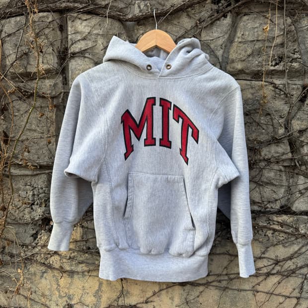 80s 챔피온 usa 빈티지 mit 프린팅 리버스위브 후드티 후디