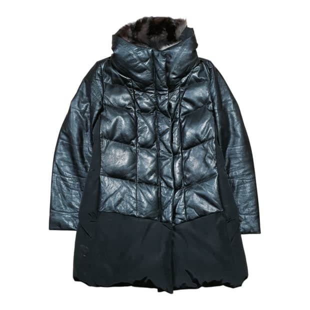 ✨ (바배) 더 아이잣 양가죽 여우털 덕다운 패딩 점퍼