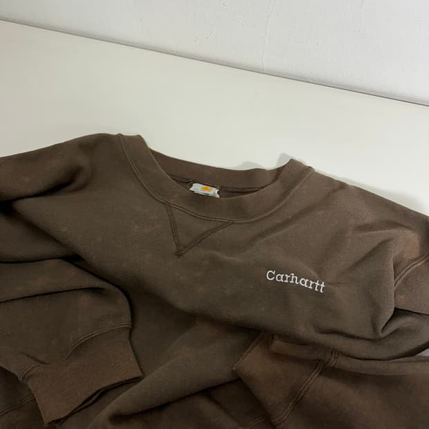 2XL 칼하트 브라운 타이다이 맨투맨