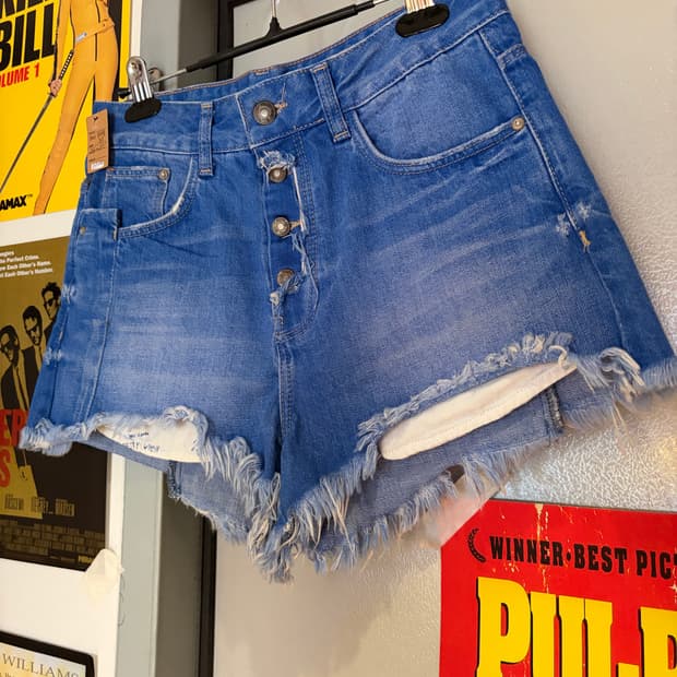zara trafaluc 데님 숏팬츠