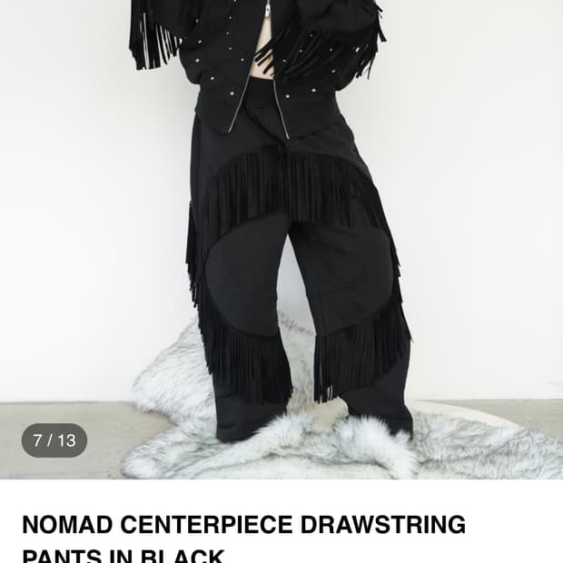 KIMYO NOMAD CENTERPIECE DRAWSTRING PANTS