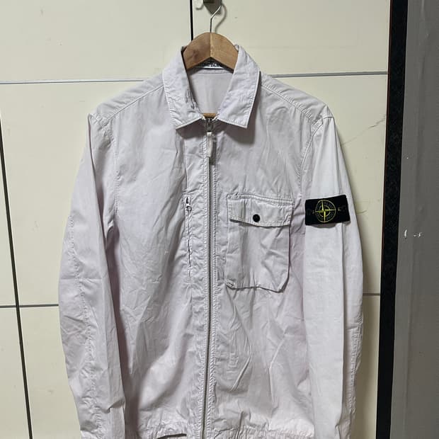 (백화점판)스톤아일랜드 워시드 캔버스 오버셔츠 자켓L