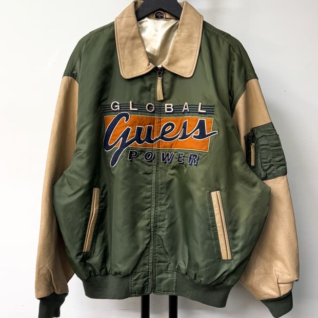 게스 90‘s PVC 레더 나일론 마원