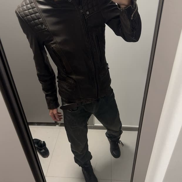 all saints leather jacket 