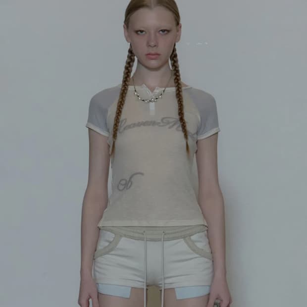 스컬프터 Heavenly Button Down Tee Raw