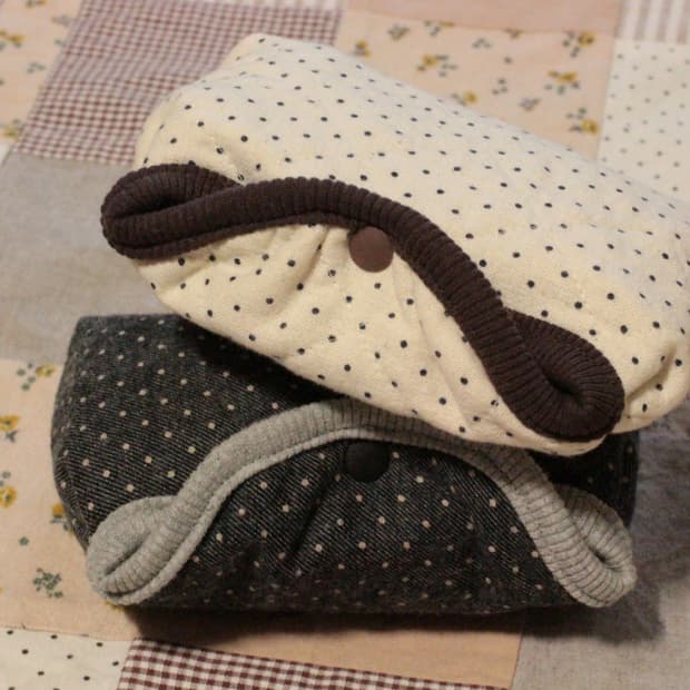 핸드메이드 도트 시보리 파우치