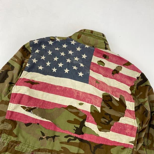 폴로 데님앤서플라이 카모 성조기 자켓 (100)