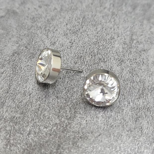 crystal stud earrings