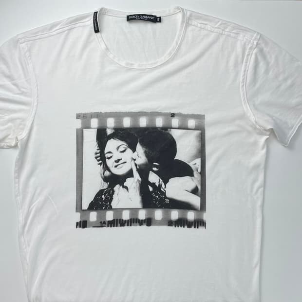 돌체앤가바나 D&G 프린팅 반팔 티셔츠 M
