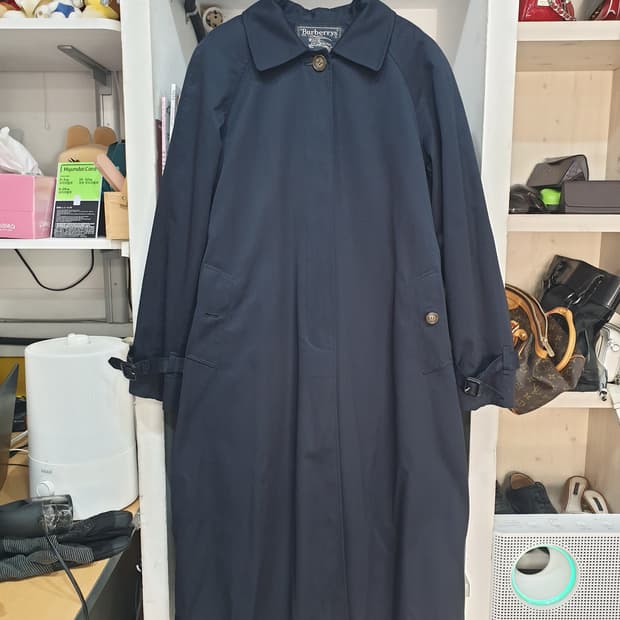 빈티지 버버리 네이비 트렌치코트 s
