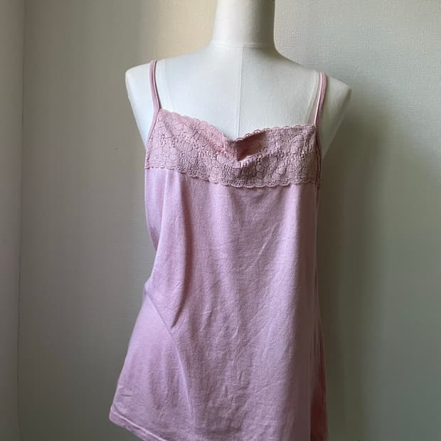 Strawberry Milk Lace Cotton Sleeveless T