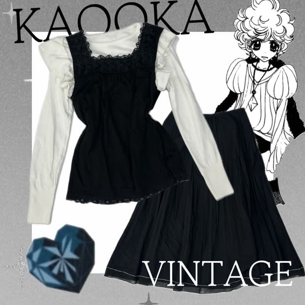 🖤바닐라 지뢰계깔 코디세트🖤 블랙 고스로리 공겜여주 메이드 일본 