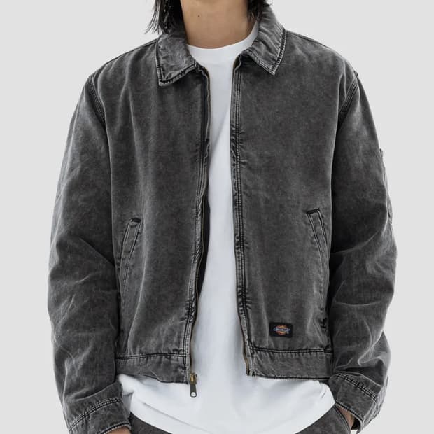 디키즈 뉴잉턴 워시드 자켓 블랙 M