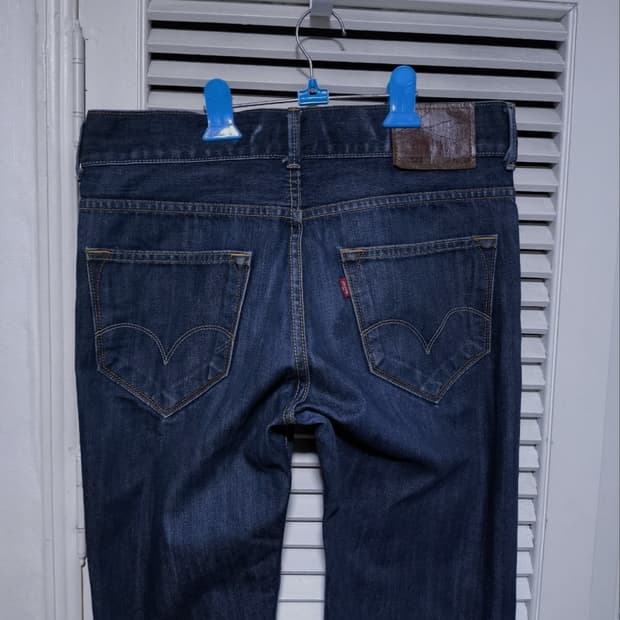 32 리바이스 523 진청 데님 청바지