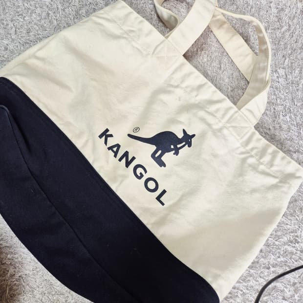 캉골캔버스숄더백 캉골에코백