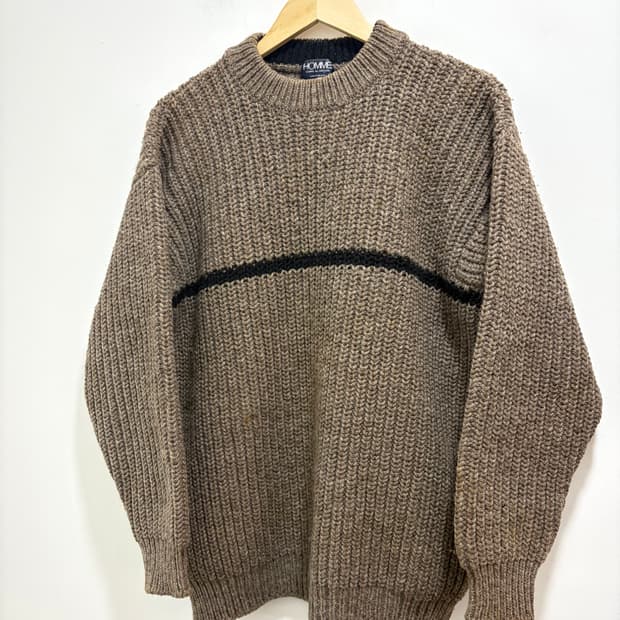 80s Comme des Garcons Homme 헤비울 니트