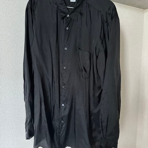 꼼데가르송 comme des garcons 큐프라 셔츠 블랙 XL