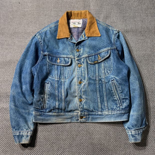 70s USA Lee 스톰라이더 데님 트러커 (old-8529)