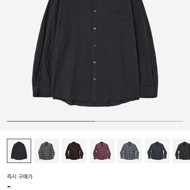 (3) 해칭룸 핀 체크 셔츠 차콜 (교환가능)