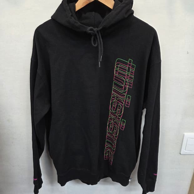 디스이즈네버댓 입체로고 사이드포켓 후드티 L