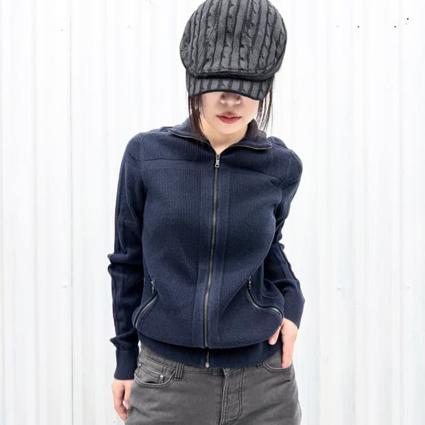 Armani Exchange knit zip