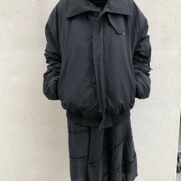 꼼데가르송 트리콧 비대칭 스커트 