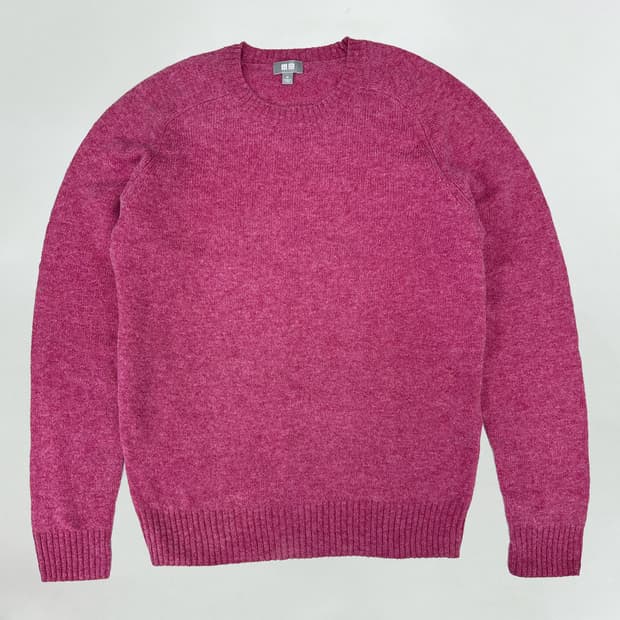 유니클로 핑크 니트