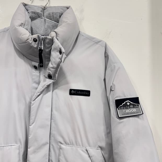 컬럼비아 구스다운 와펜 푸퍼 숏패딩