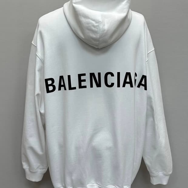 발렌시아가 백로고 후드티