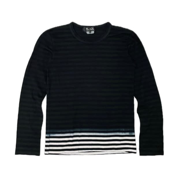 BLACK COMME des GARCONS 스트라이프 롱슬리브